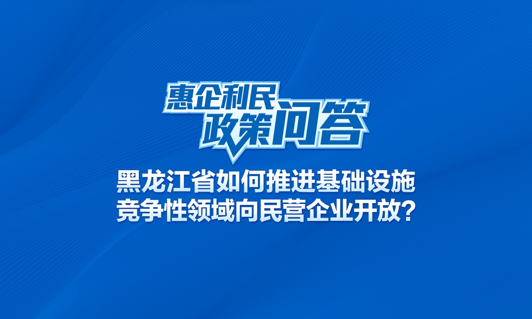 黑龙江省如何推进基础设施竞争性领域向民营企业开放？